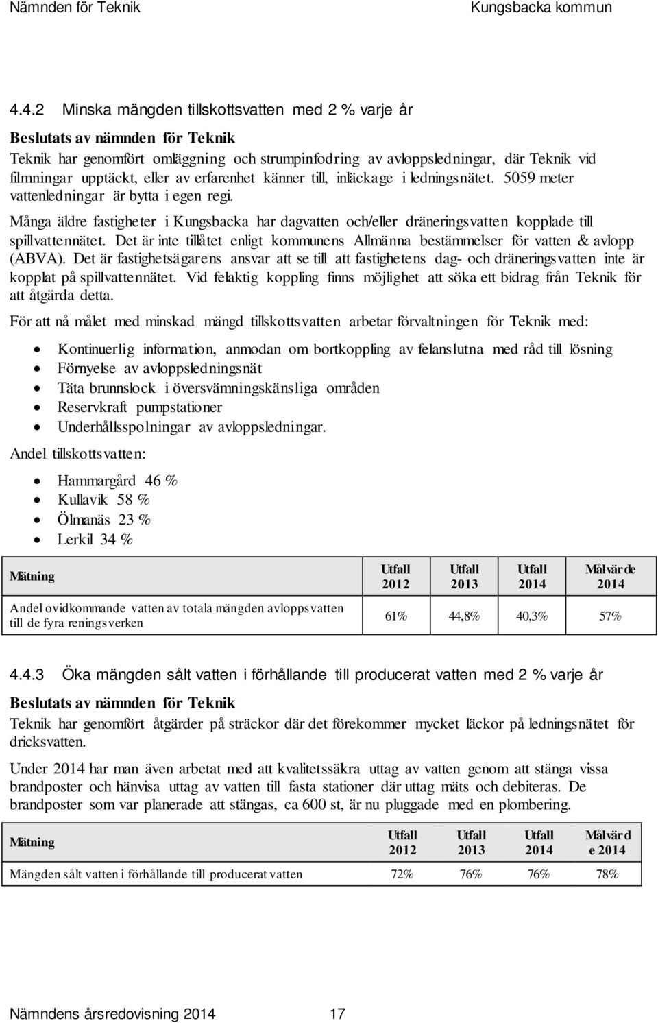 Många äldre fastigheter i Kungsbacka har dagvatten och/eller dräneringsvatten kopplade till spillvattennätet. Det är inte tillåtet enligt kommunens Allmänna bestämmelser för vatten & avlopp (ABVA).