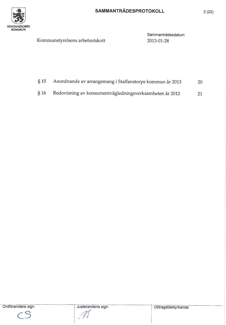 2013 20 16 Redovisning av konsumentvägledningsverksamheten år 2012