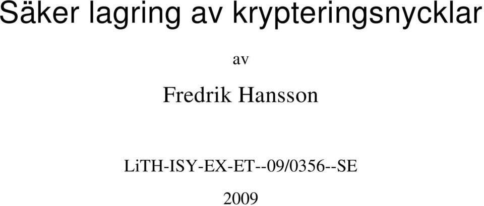 Fredrik Hansson