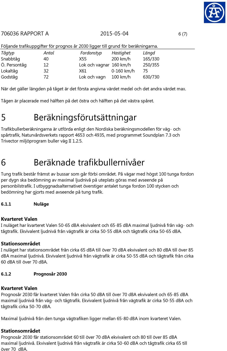 värdet max. Tågen är placerade med hälften på det östra och hälften på det västra spåret.
