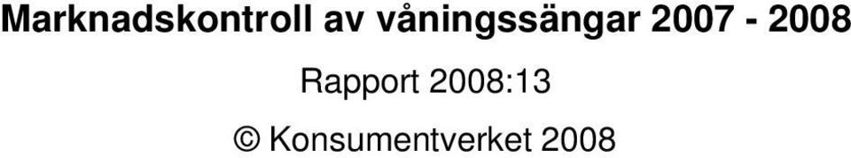 2007-2008 Rapport
