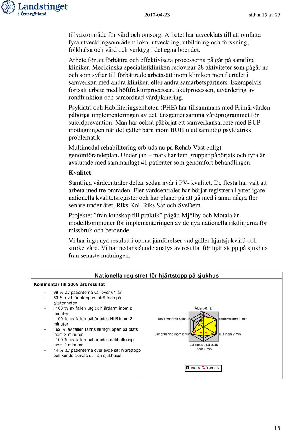 Arbete för att förbättra och effektivisera processerna på går på samtliga kliniker.