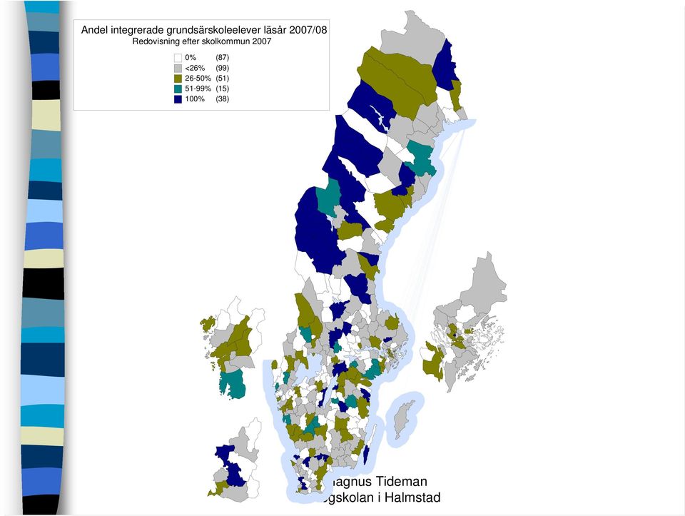 Redovisning efter skolkommun 2007