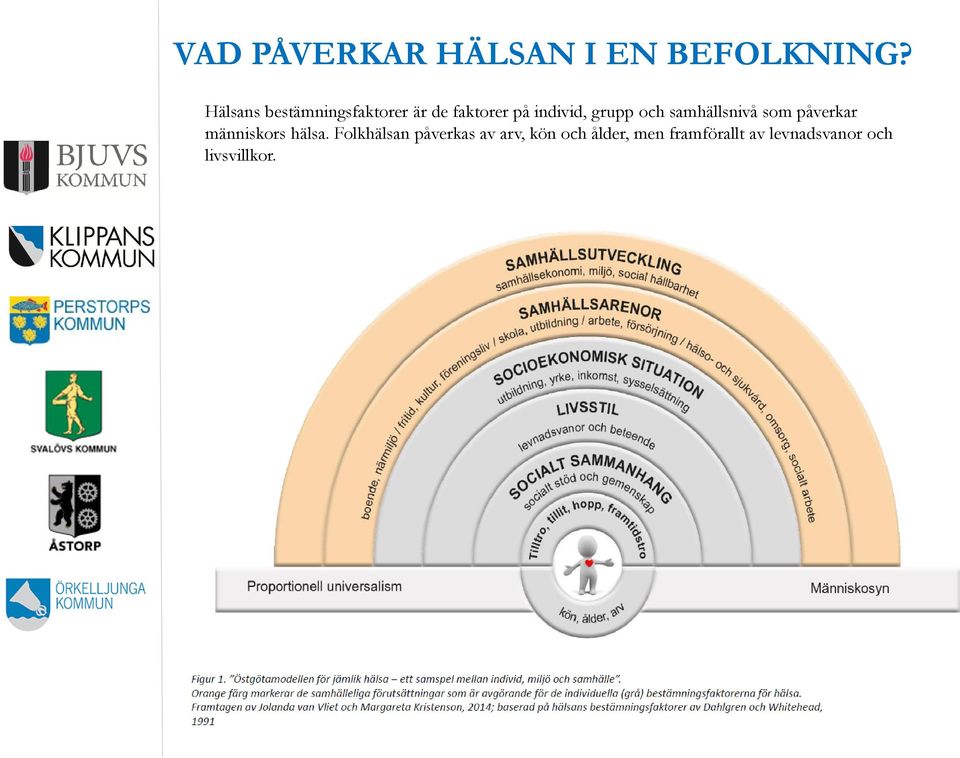 grupp och samhällsnivå som påverkar människors hälsa.