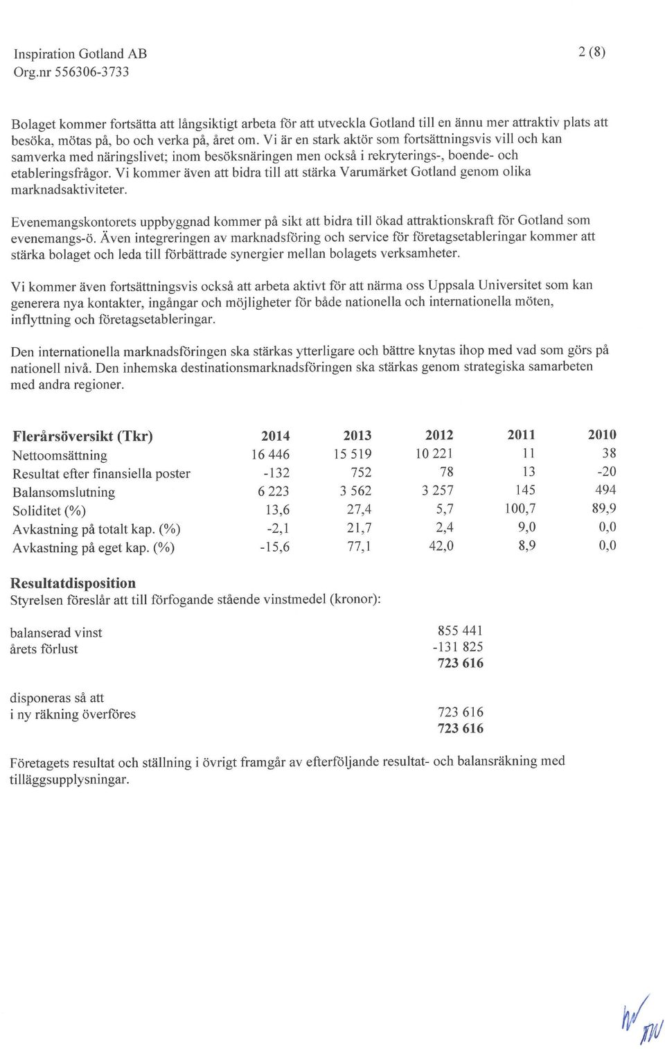 Vi kommer även att bidra till att stärka Varumärket Gotland genom olika marknadsaktiviteter.