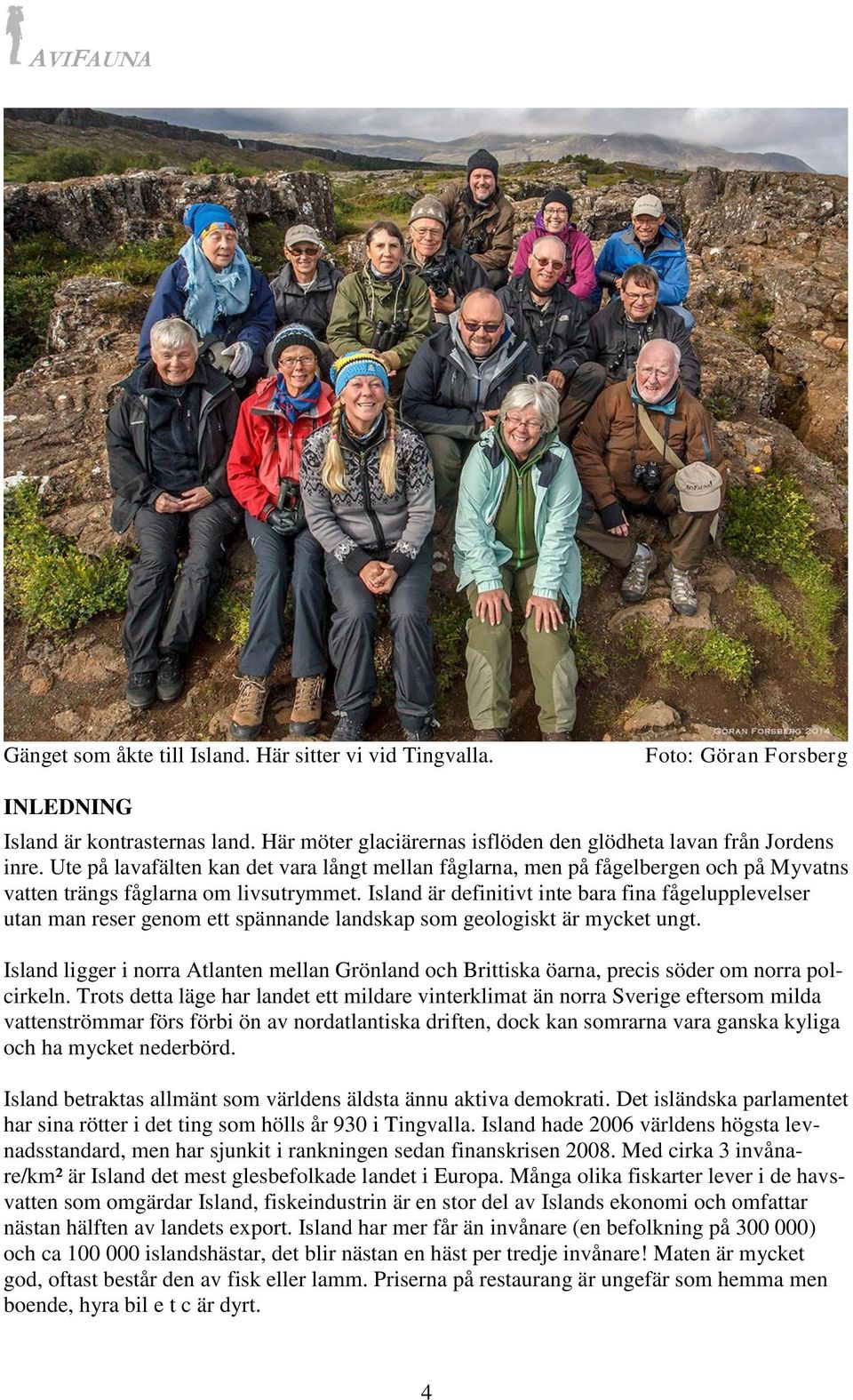 Island är definitivt inte bara fina fågelupplevelser utan man reser genom ett spännande landskap som geologiskt är mycket ungt.