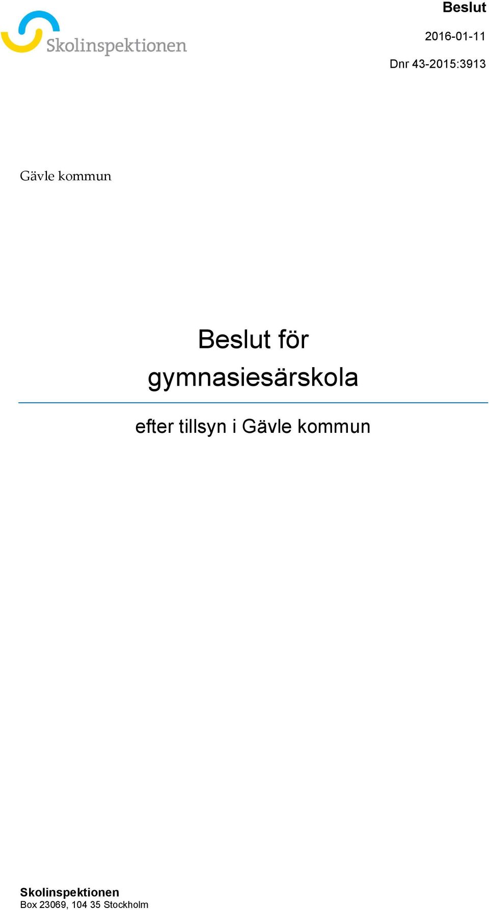 gymnasiesärskola