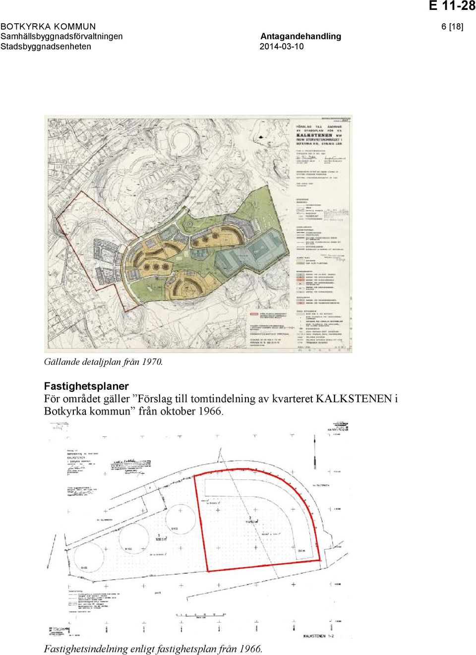 tomtindelning av kvarteret KALKSTENEN i Botkyrka kommun