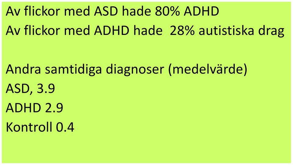 drag Andra samtidiga diagnoser