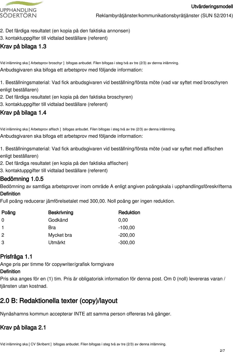 Det färdiga resultatet (en kopia på den faktiska affischen) Bedömning 1.0.