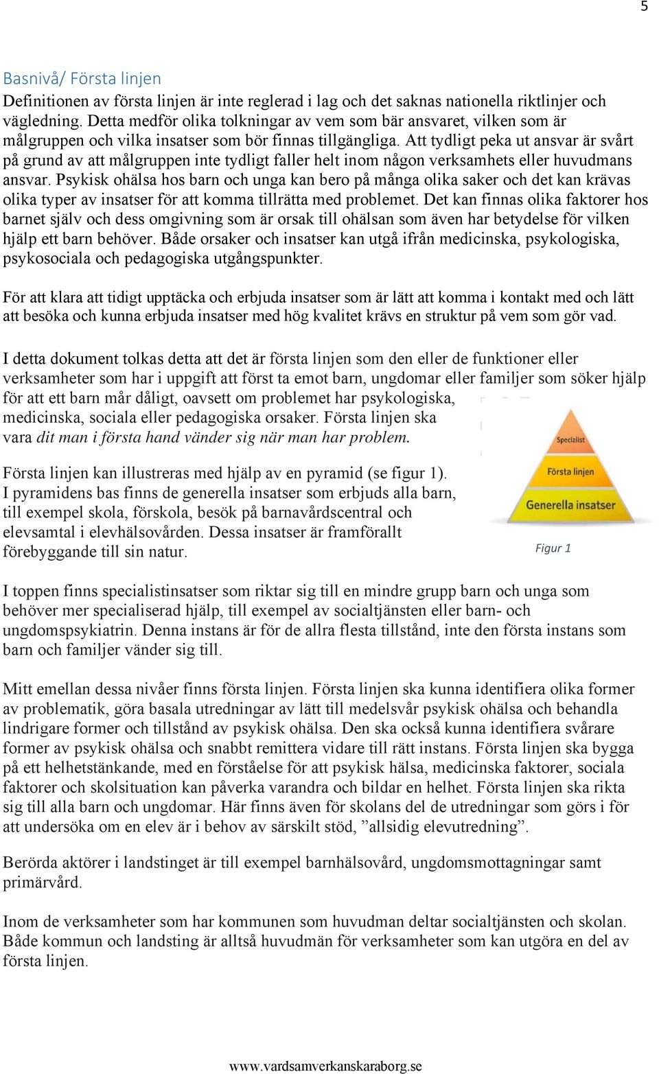 Att tydligt peka ut ansvar är svårt på grund av att målgruppen inte tydligt faller helt inom någon verksamhets eller huvudmans ansvar.