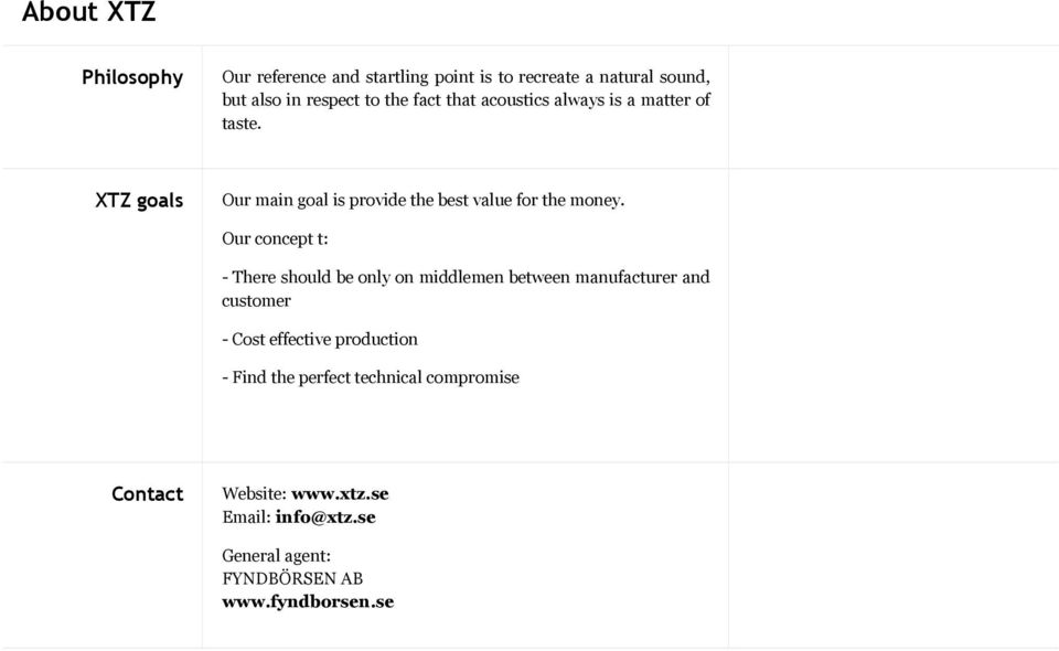 Our concept t: - There should be only on middlemen between manufacturer and customer - Cost effective production -