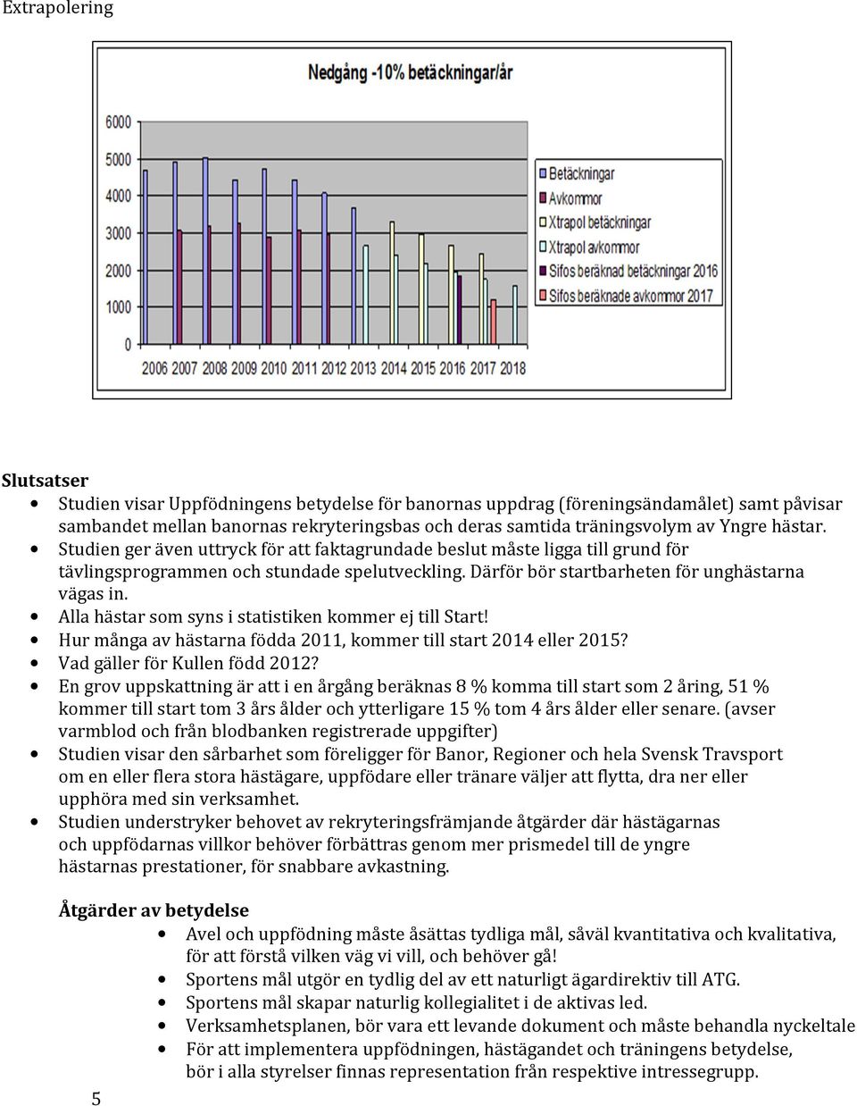 Alla hästar som syns i statistiken kommer ej till Start! Hur många av hästarna födda 2011, kommer till start 2014 eller 2015? Vad gäller för Kullen född 2012?