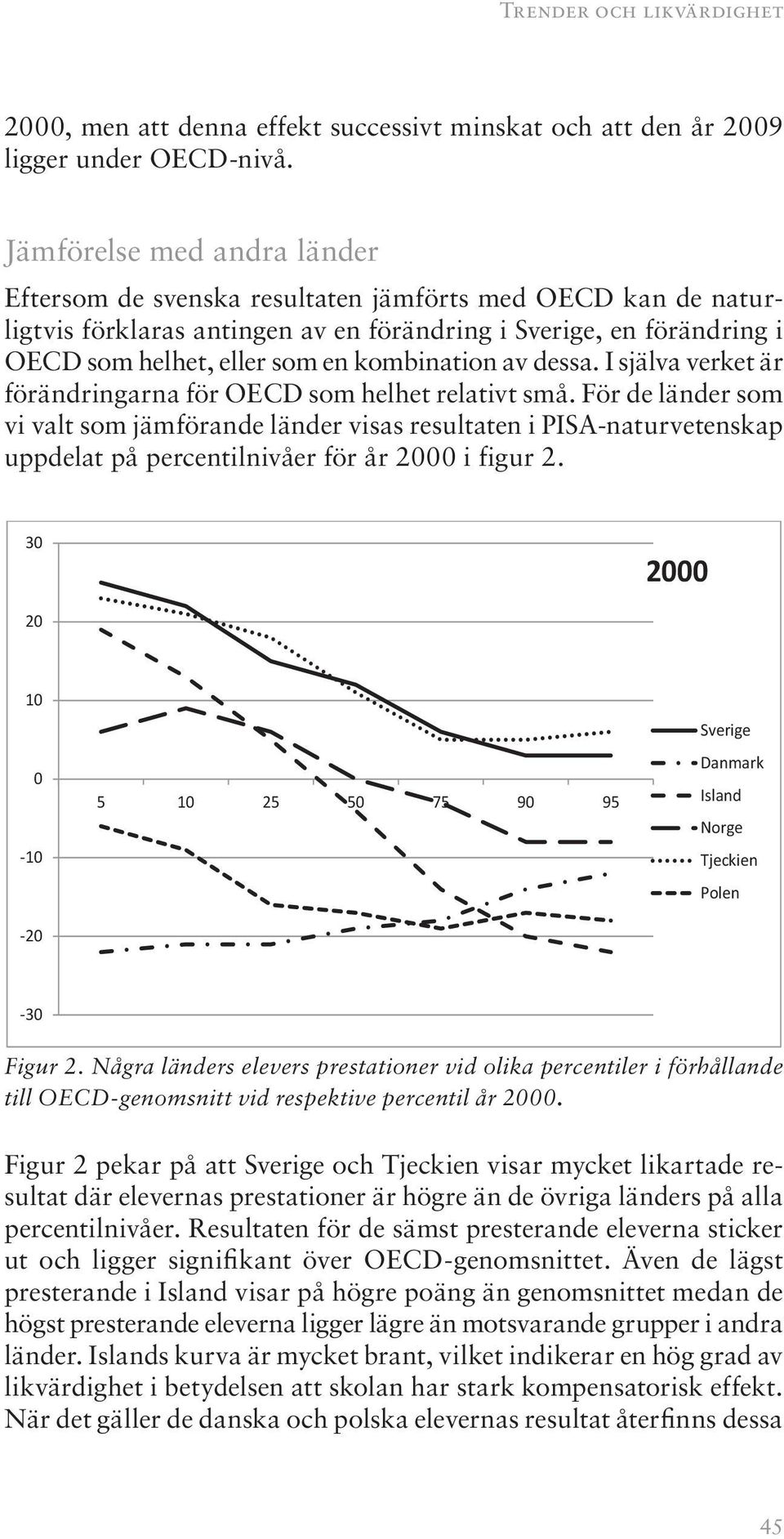 kombination av dessa. I själva verket är förändringarna för OECD som helhet relativt små.
