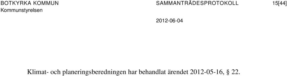 Kommunstyrelsen 2012-06-04 Klimat-