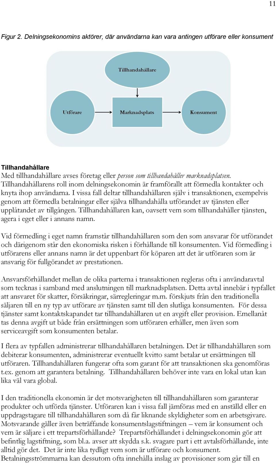 I vissa fall deltar tillhandahållaren själv i transaktionen, exempelvis genom att förmedla betalningar eller själva tillhandahålla utförandet av tjänsten eller upplåtandet av tillgången.