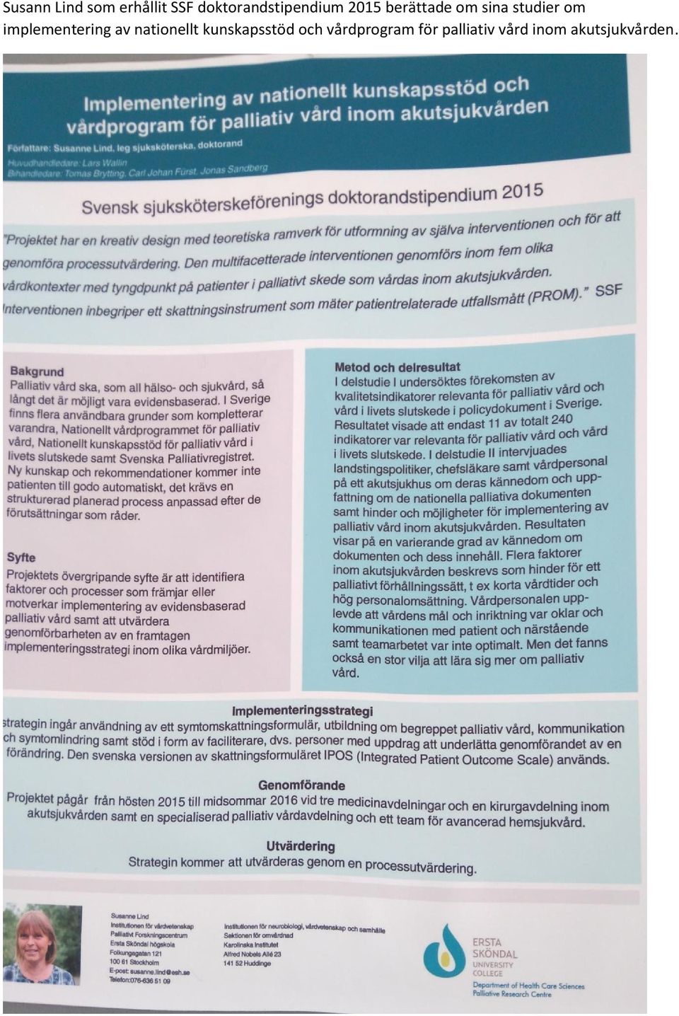 studier om implementering av nationellt