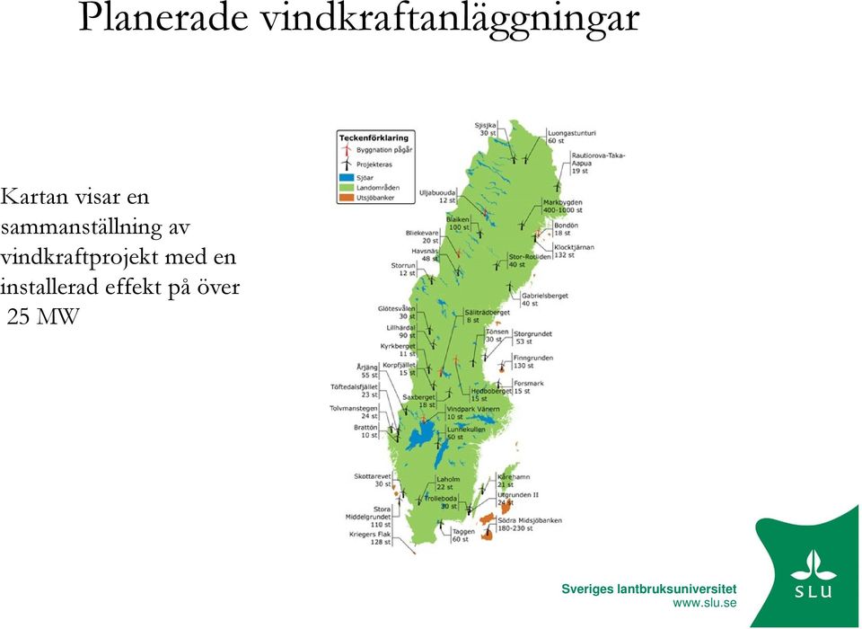 visar en sammanställning av