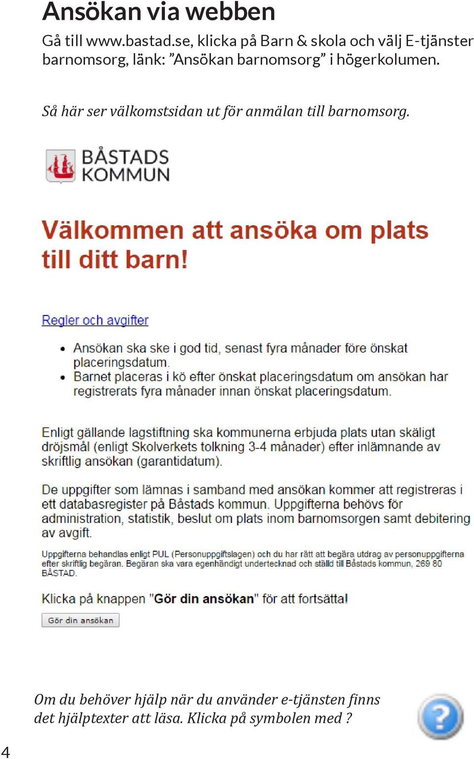 barnomsorg i högerkolumen.