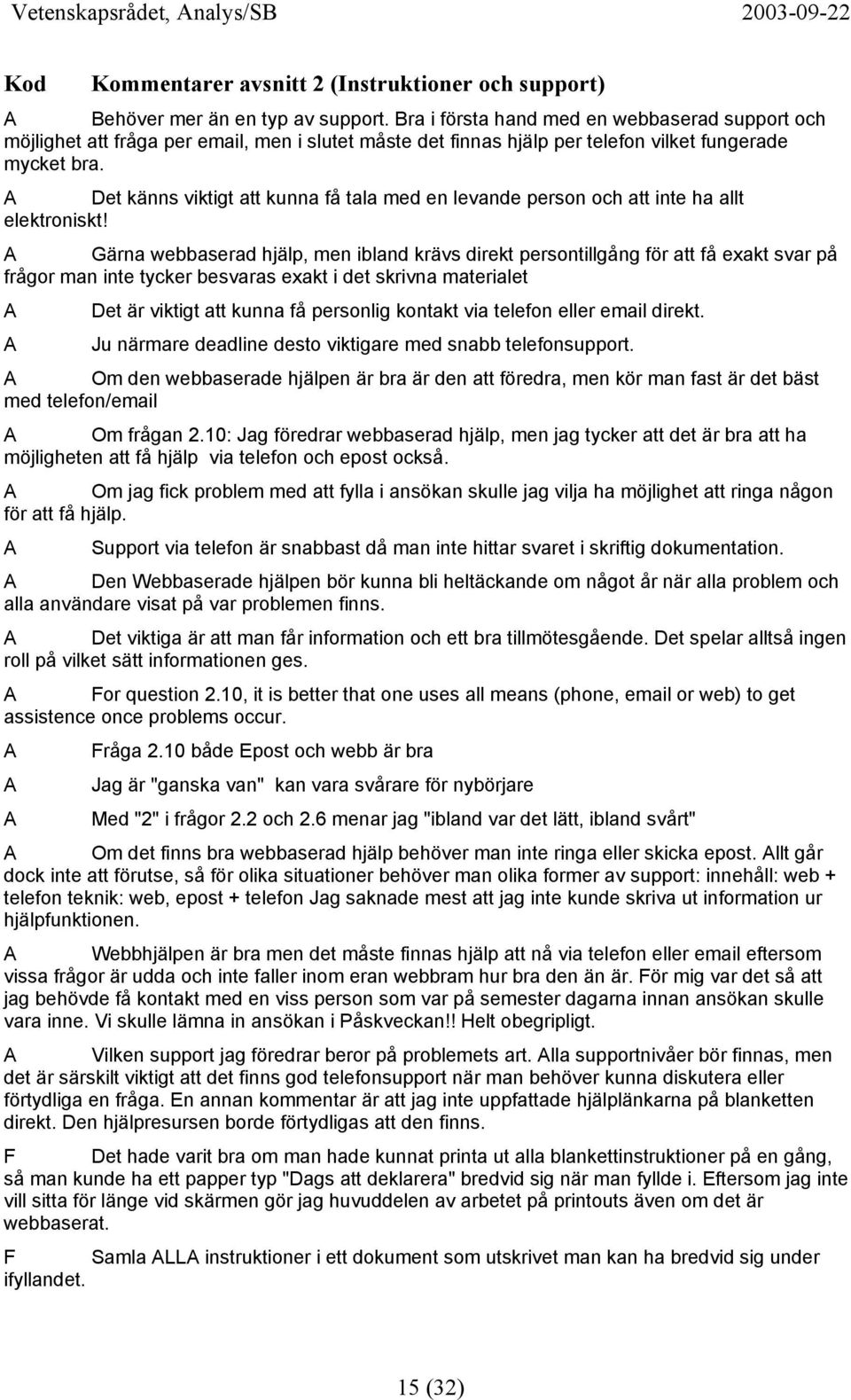 Det känns viktigt att kunna få tala med en levande person och att inte ha allt elektroniskt!