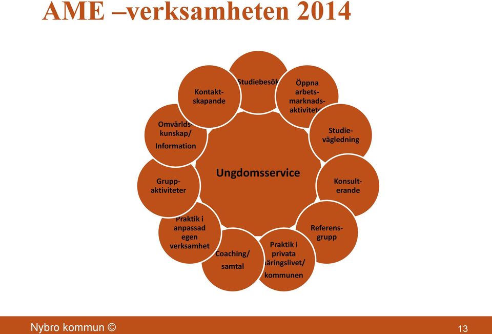 arbetsmarknadsaktiviteter Studievägledning Konsulterande Praktik i