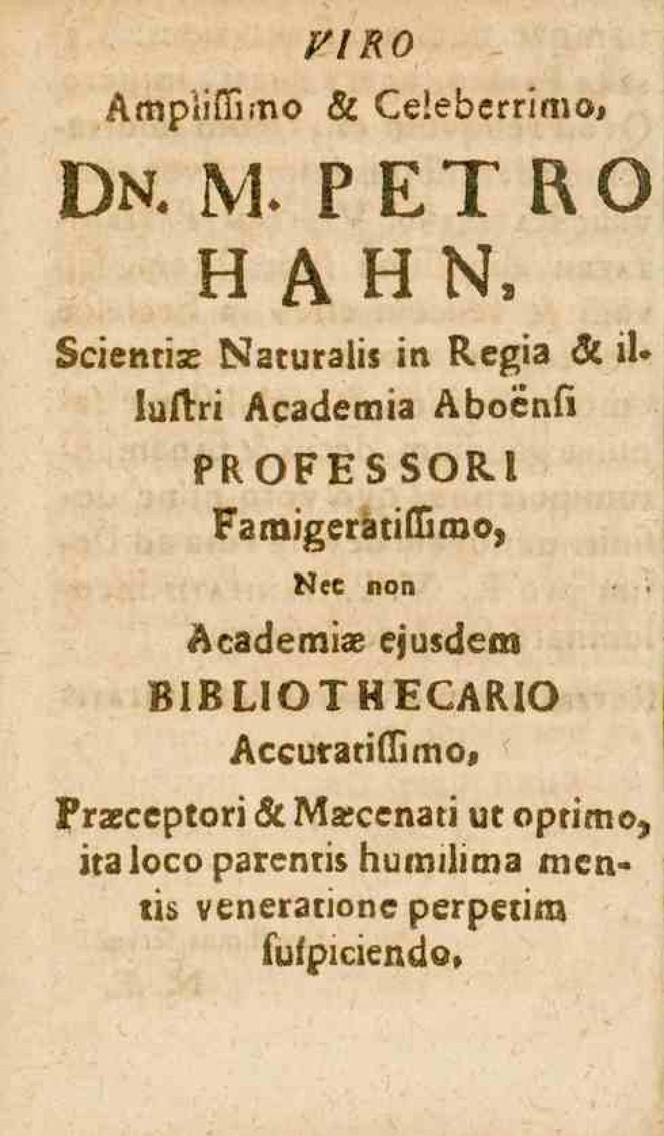 egia 6l il* luftri Academia Abocnfi PROFESSOR!