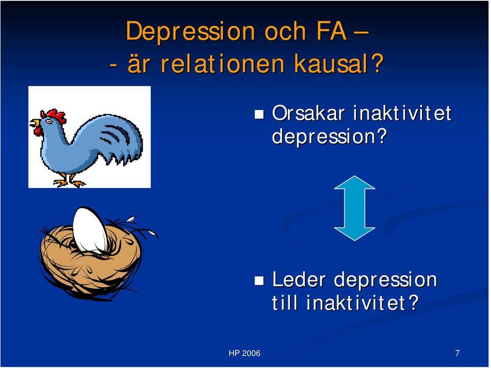 Orsakar inaktivitet