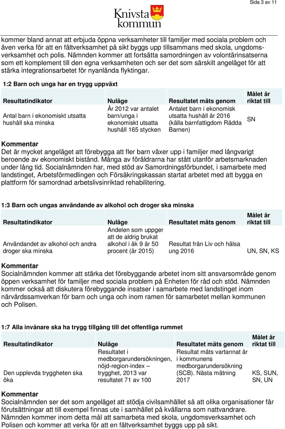 Nämnden kommer att fortsätta samordningen av volontärinsatserna som ett komplement till den egna verksamheten och ser det som särskilt angeläget för att stärka integrationsarbetet för nyanlända