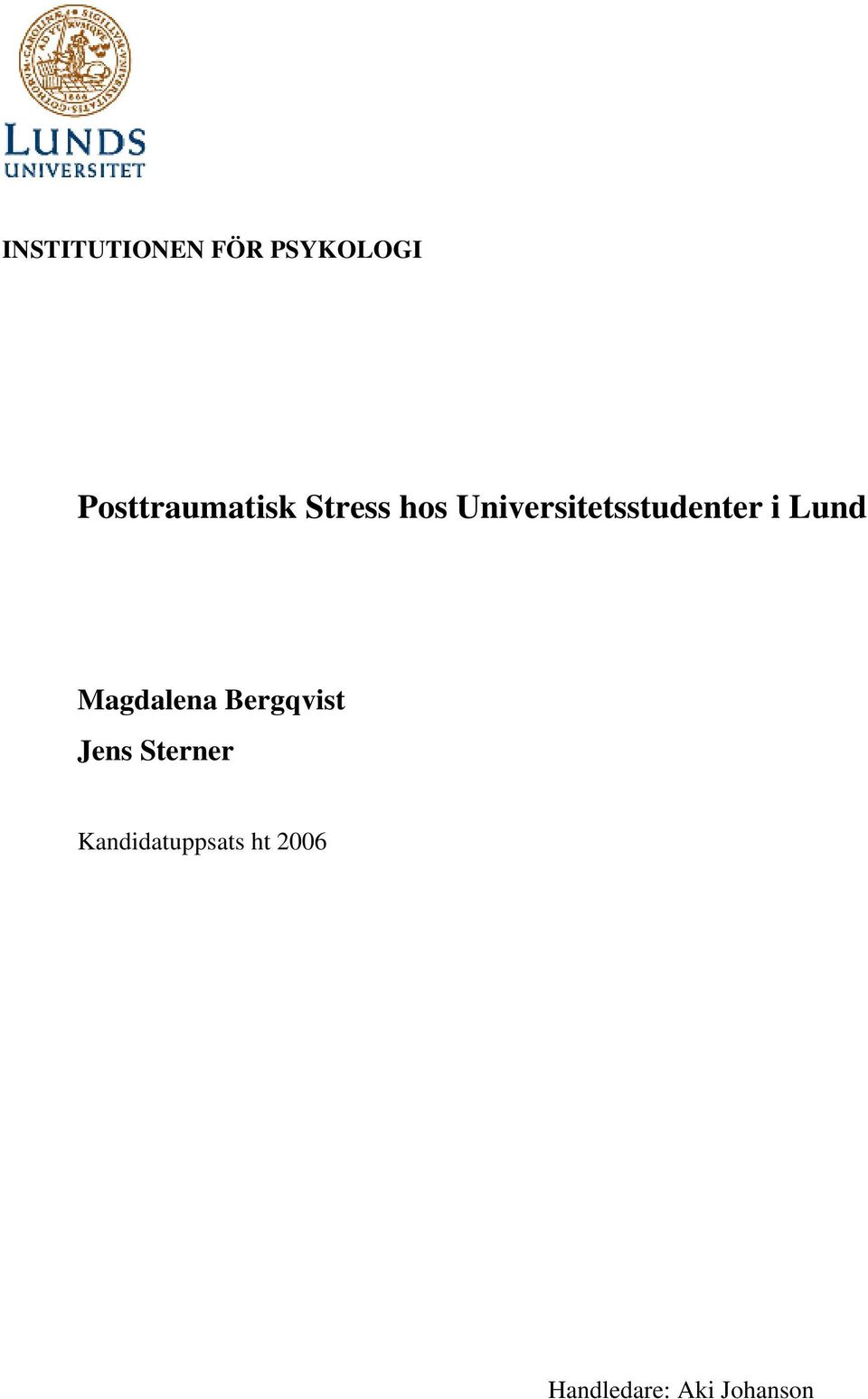 Universitetsstudenter i Lund Magdalena