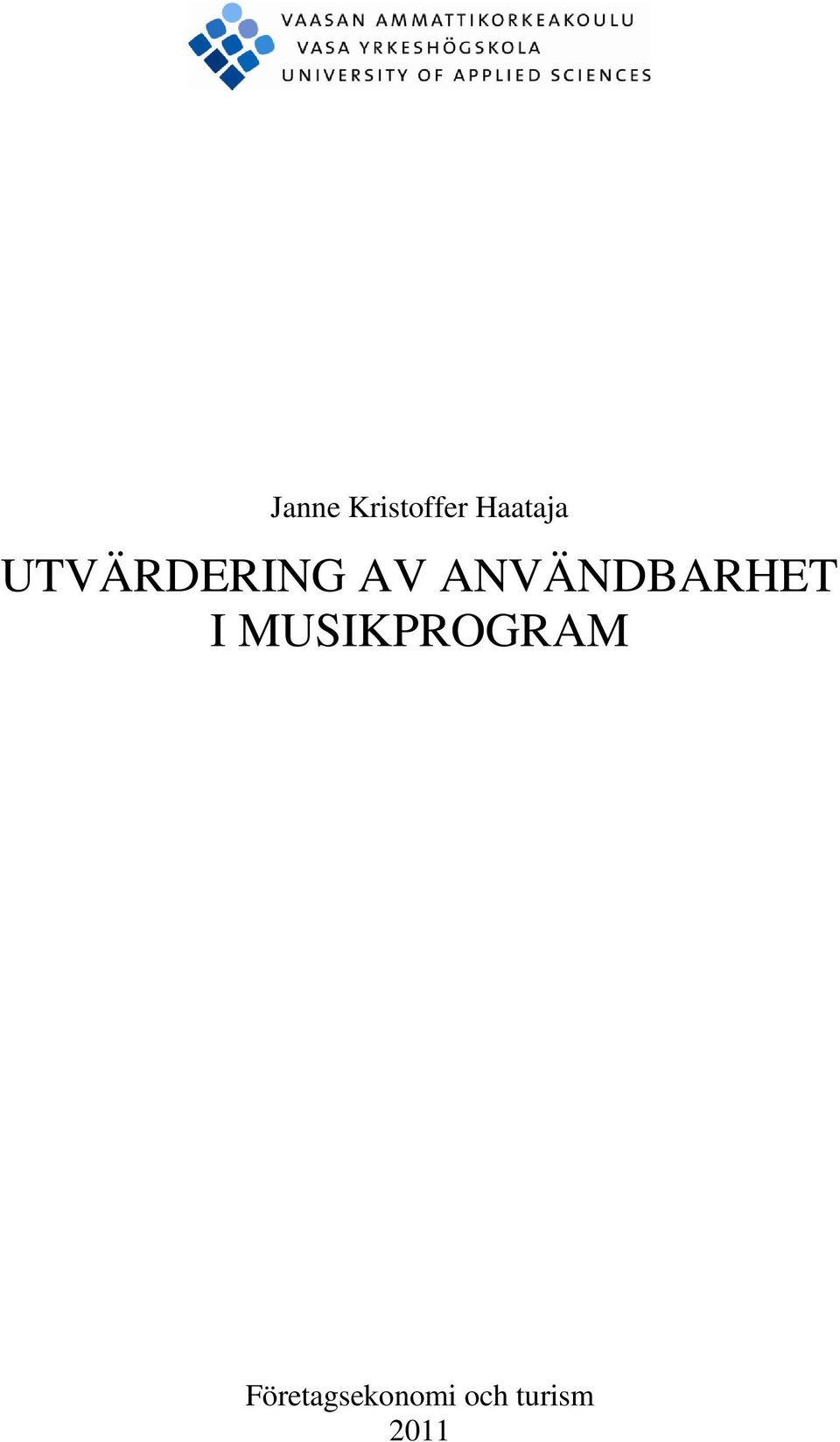 ANVÄNDBARHET I
