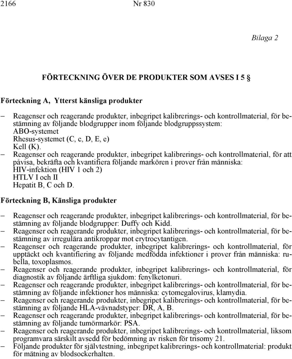 = Reagenser och reagerande produkter, inbegripet kalibrerings- och kontrollmaterial, för att påvisa, bekräfta och kvantifiera följande markören i prover från människa: HIV-infektion (HIV 1 och 2)