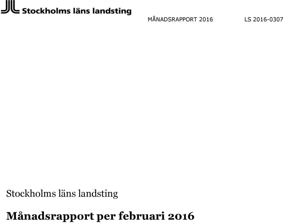 Månadsrapport