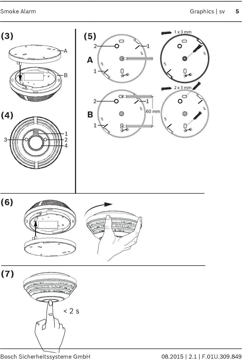 B 1 60 mm (6) (7) < 2 s Bosch