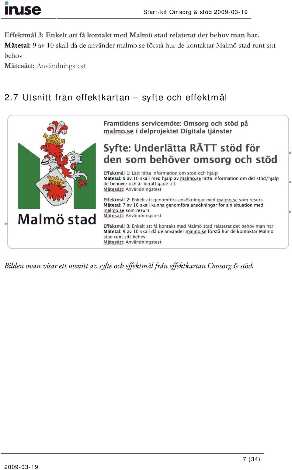 se förstå hur de kontaktar Malmö stad runt sitt behov Mätesätt: Användningstest 2.