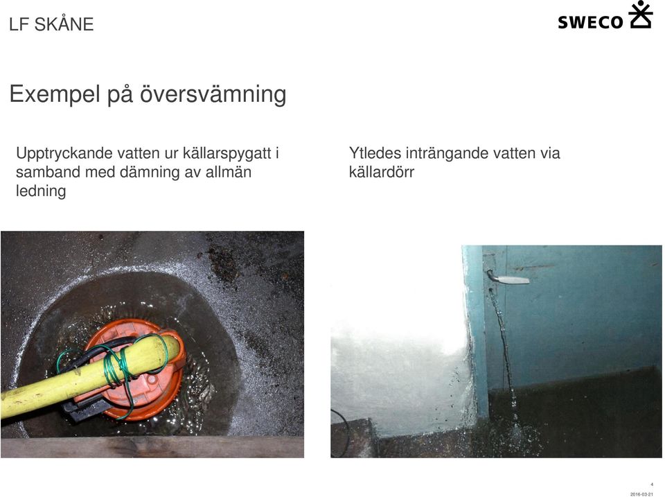 källarspygatt i samband med dämning