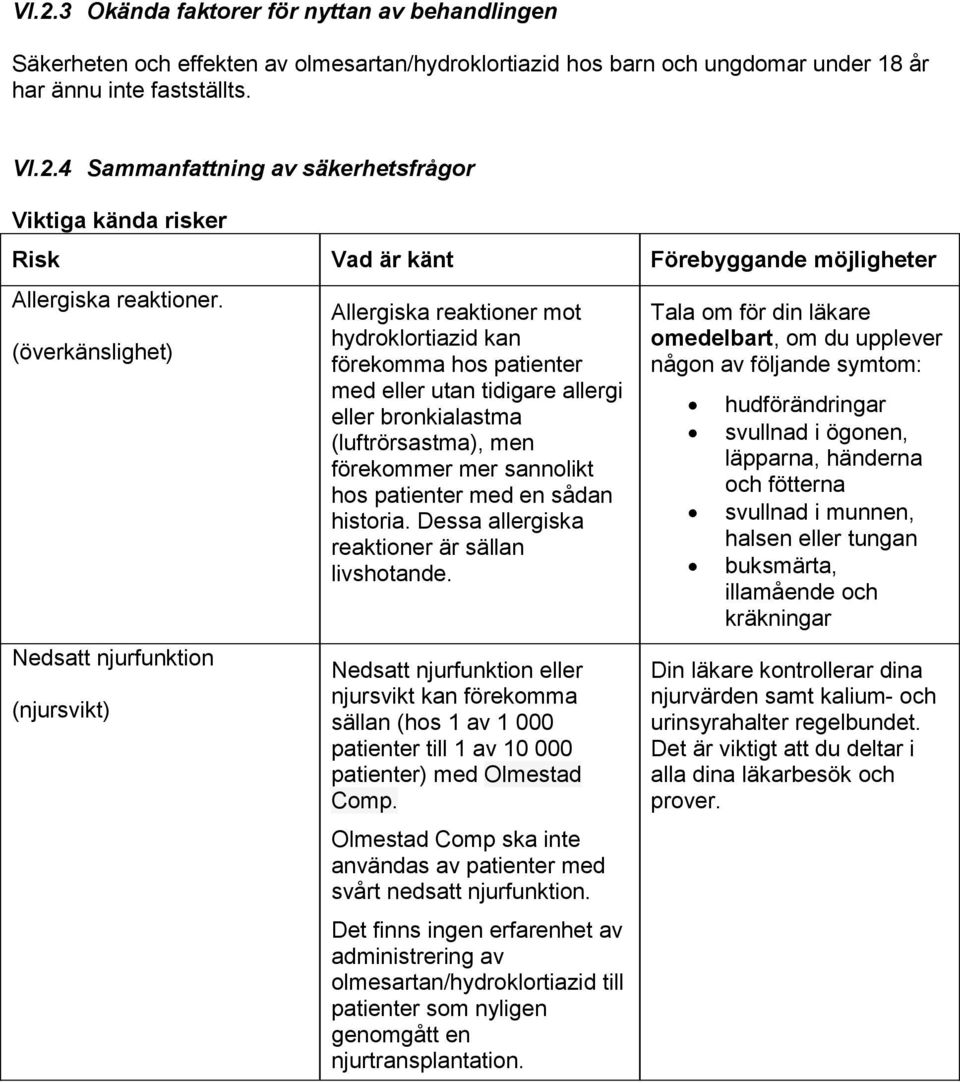 förekommer mer sannolikt hos patienter med en sådan historia. Dessa allergiska reaktioner är sällan livshotande.