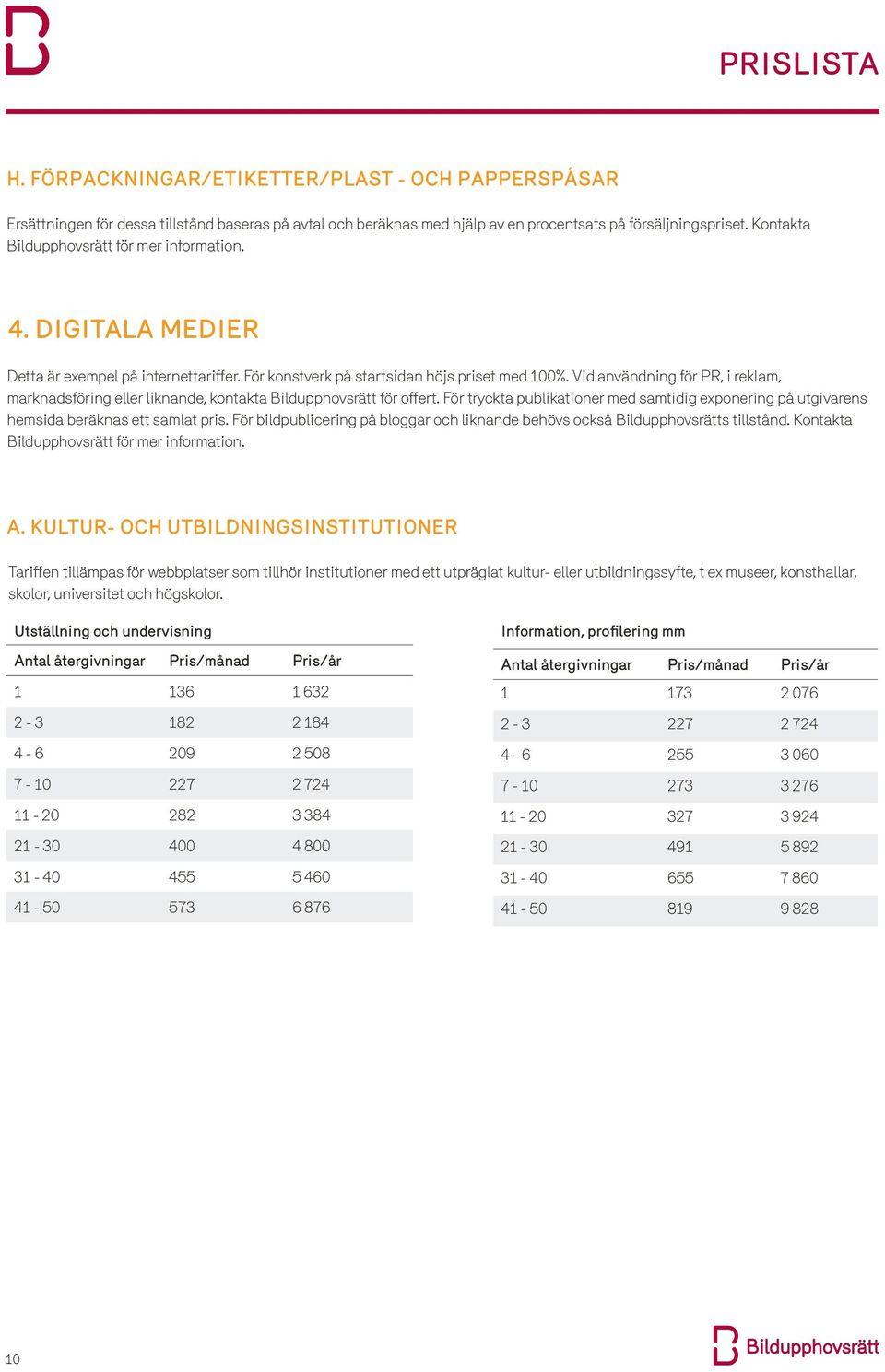 Vid användning för PR, i reklam, marknadsföring eller liknande, kontakta Bildupphovsrätt för offert. För tryckta publikationer med samtidig exponering på utgivarens hemsida beräknas ett samlat pris.