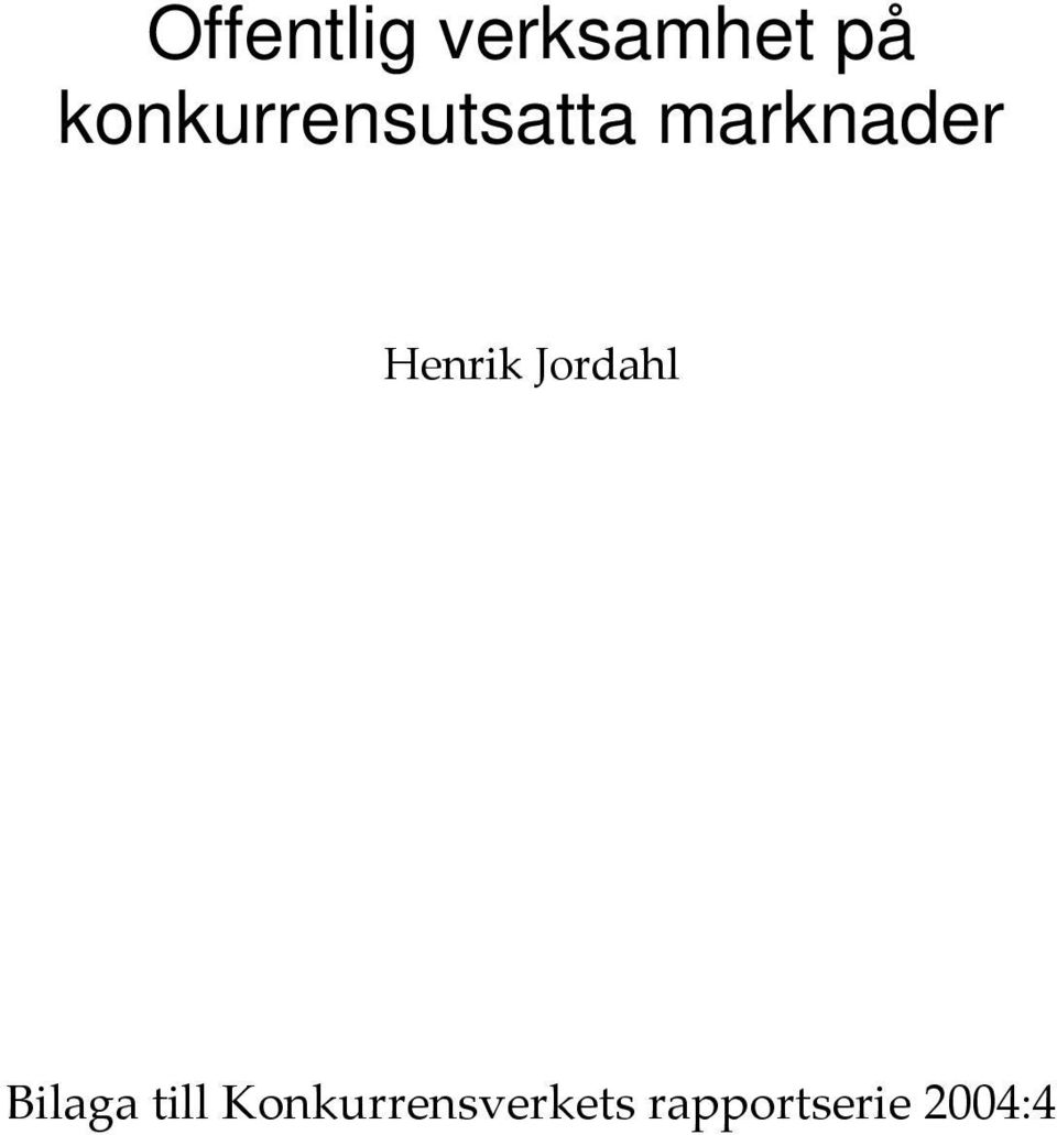 Henrik Jordahl Bilaga till