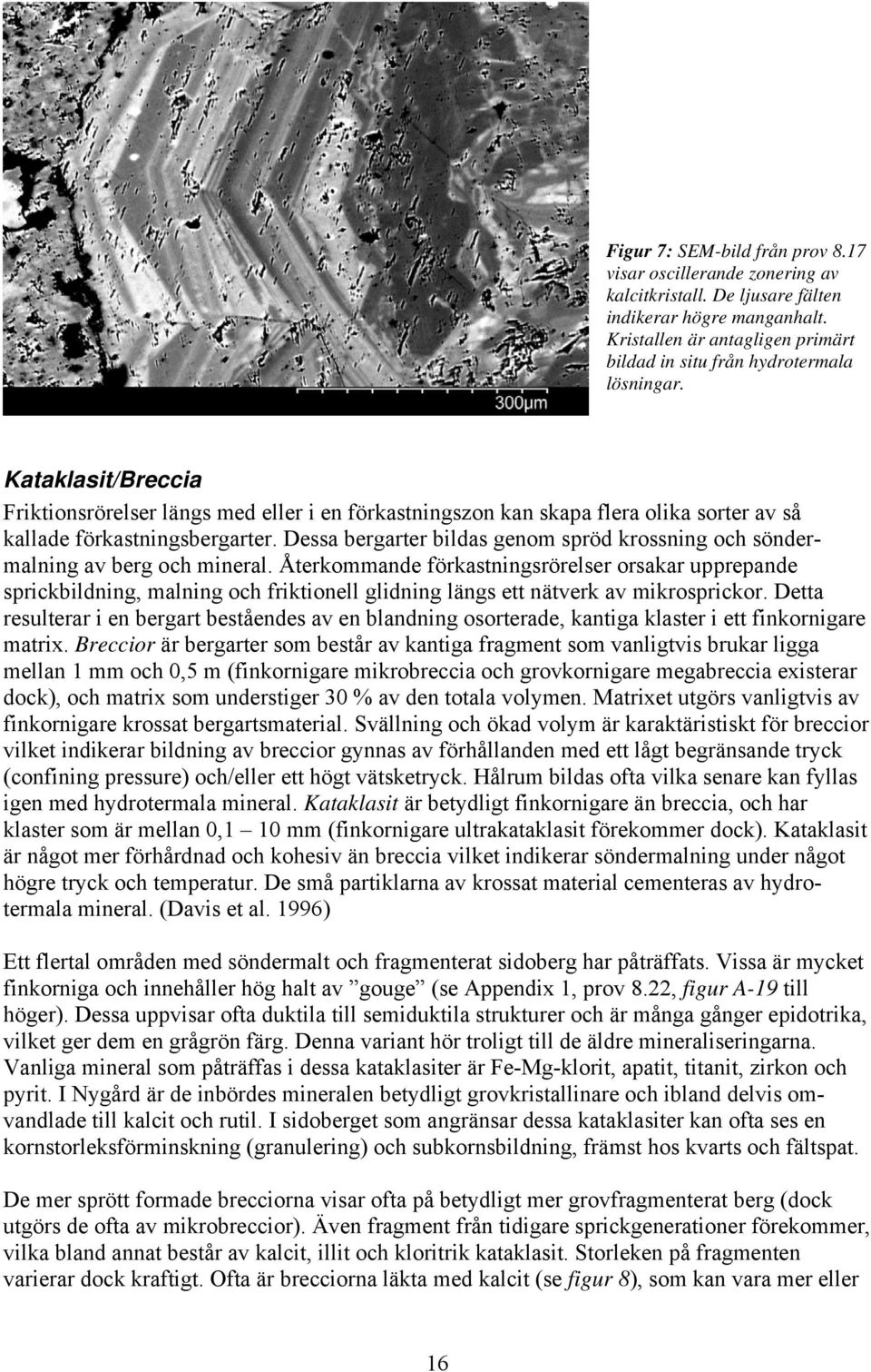 Kataklasit/Breccia Friktionsrörelser längs med eller i en förkastningszon kan skapa flera olika sorter av så kallade förkastningsbergarter.