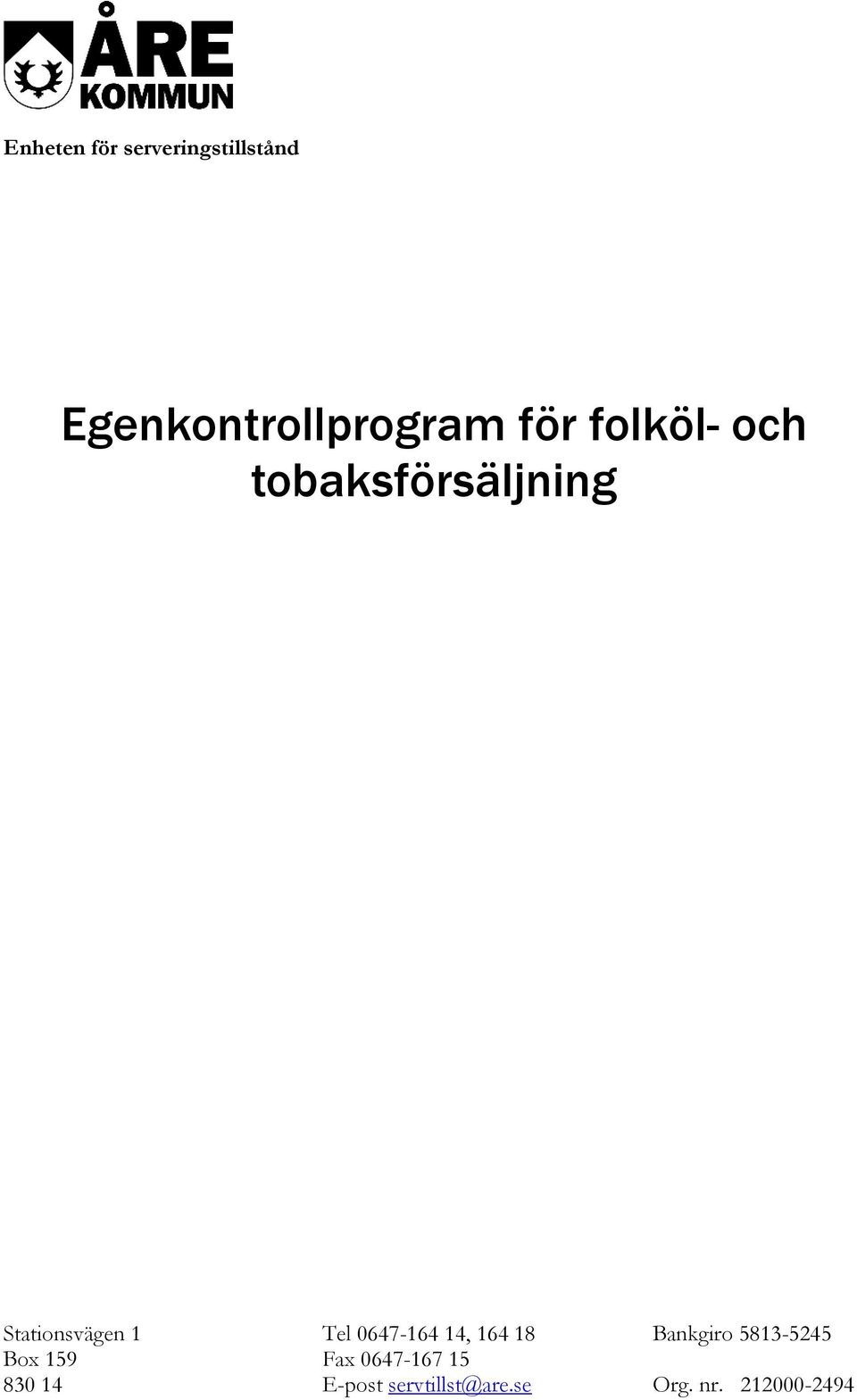 Egenkontrollprogram