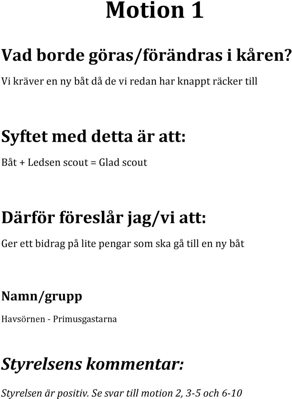 på lite pengar som ska gå till en ny båt Havsörnen -