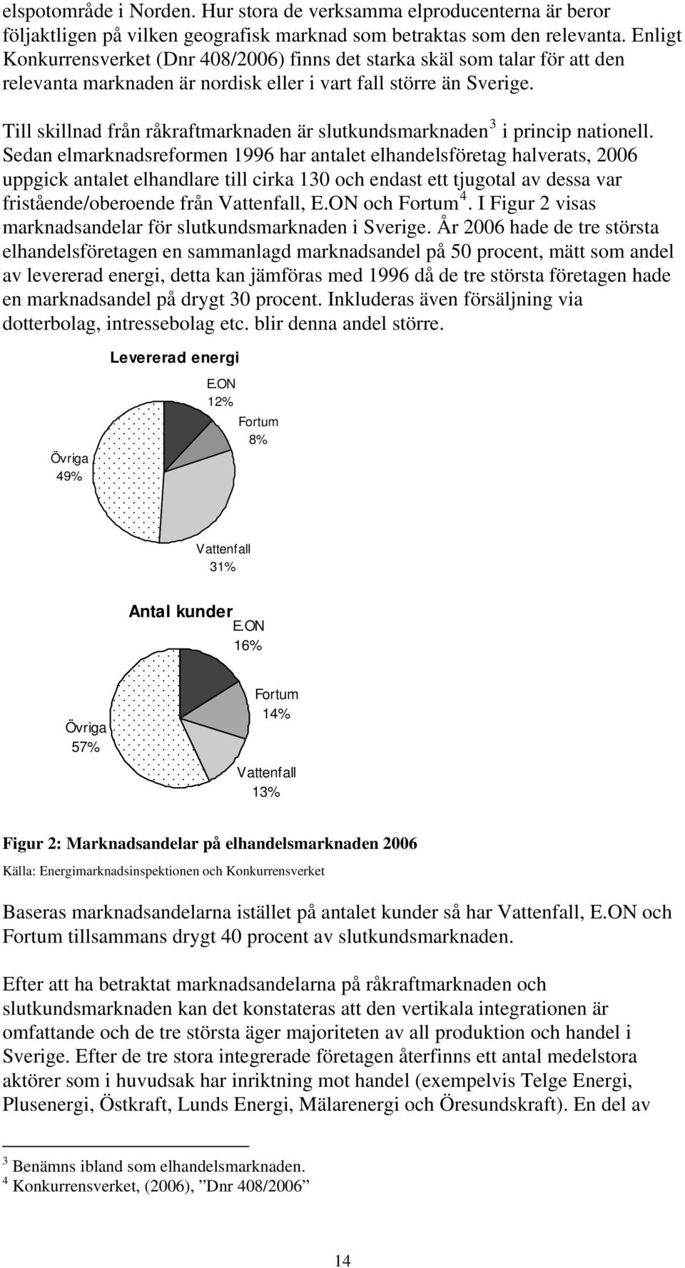 Till skillnad från råkraftmarknaden är slutkundsmarknaden 3 i princip nationell.