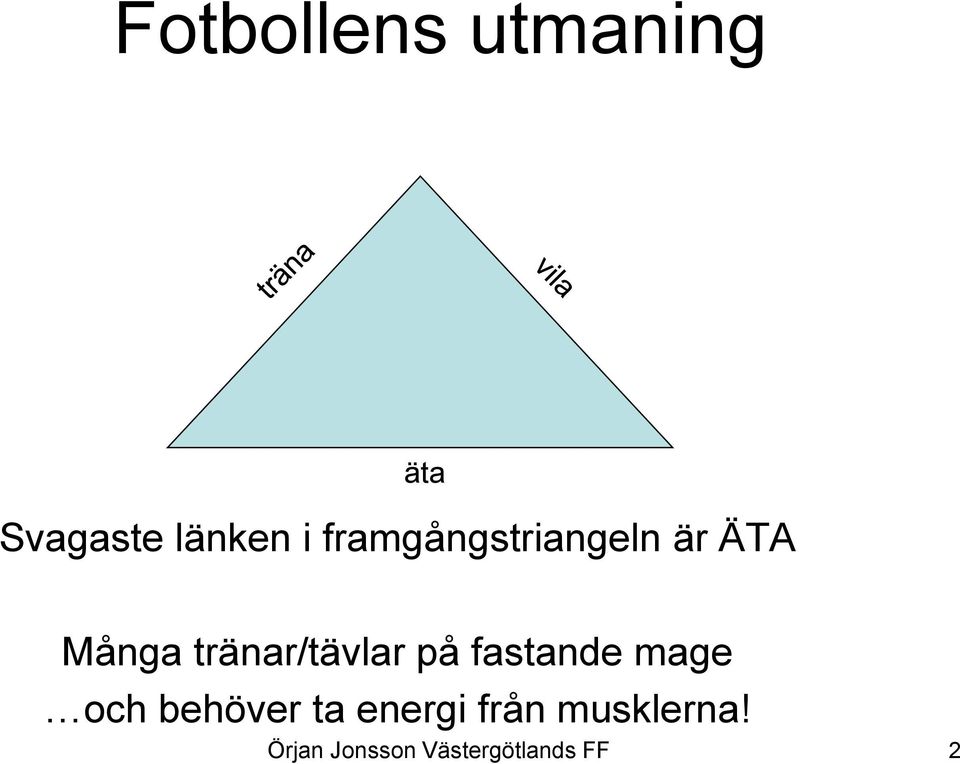 Många tränar/tävlar på fastande