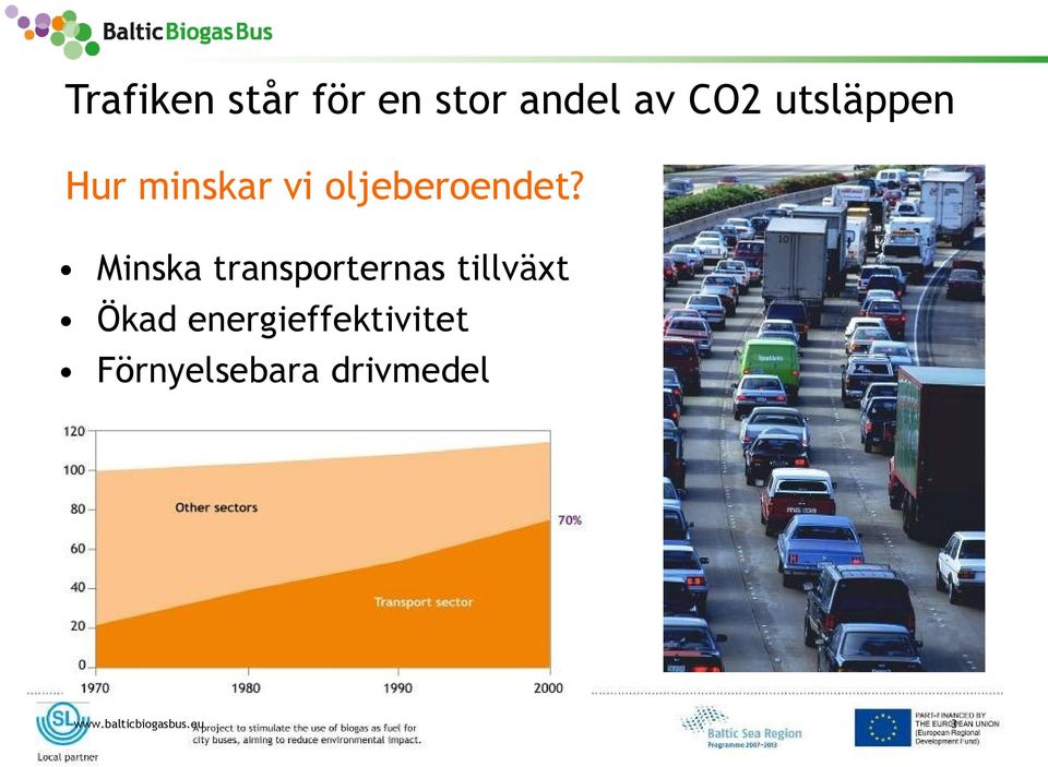 Minska transporternas tillväxt Ökad