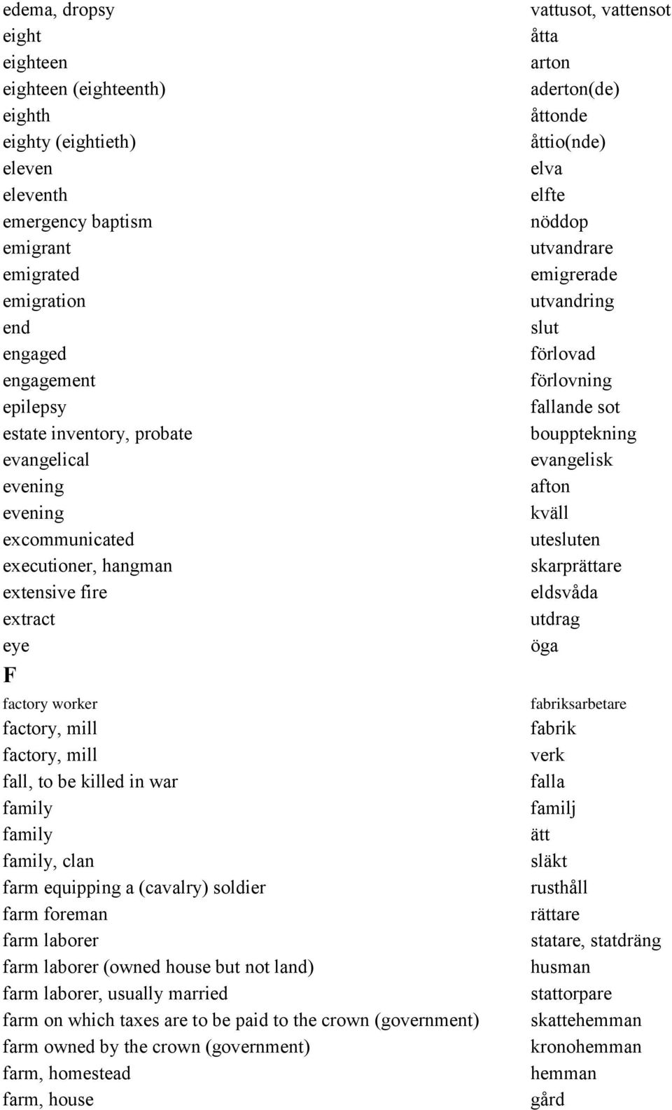 Genealogical Word List Pdf Free Download