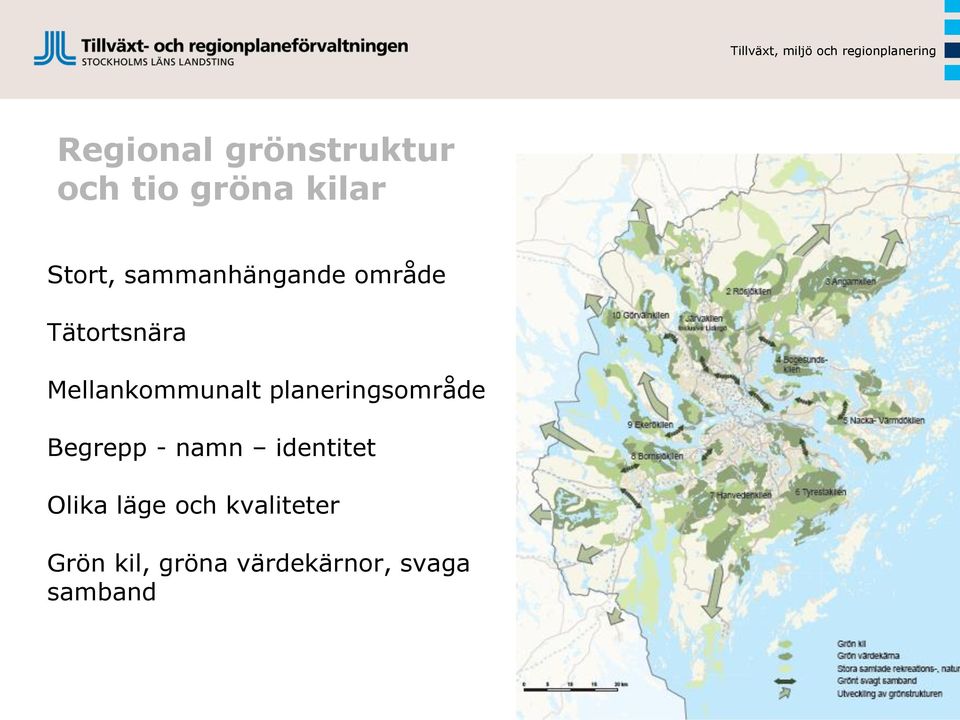 Mellankommunalt planeringsområde Begrepp - namn identitet