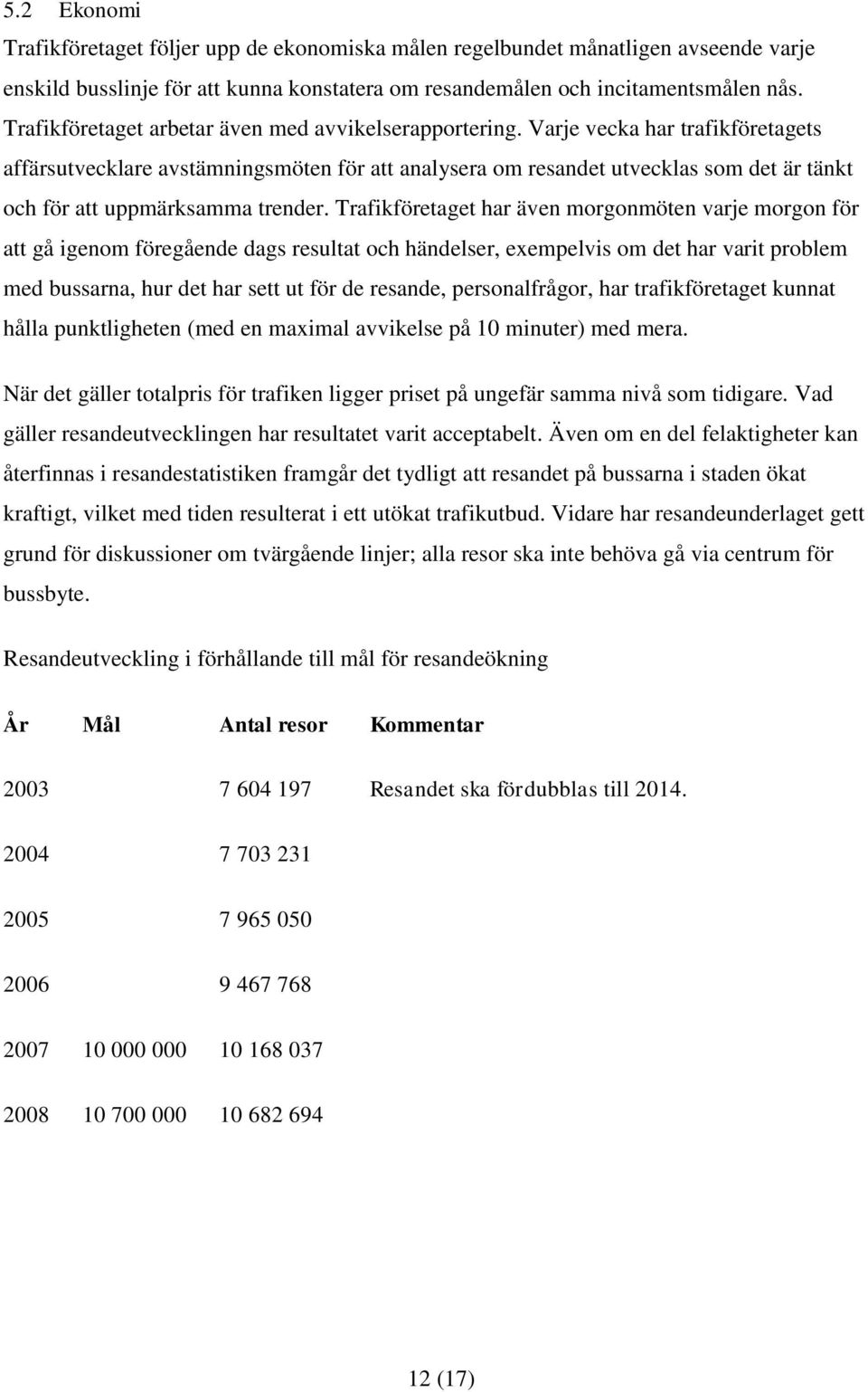 Varje vecka har trafikföretagets affärsutvecklare avstämningsmöten för att analysera om resandet utvecklas som det är tänkt och för att uppmärksamma trender.