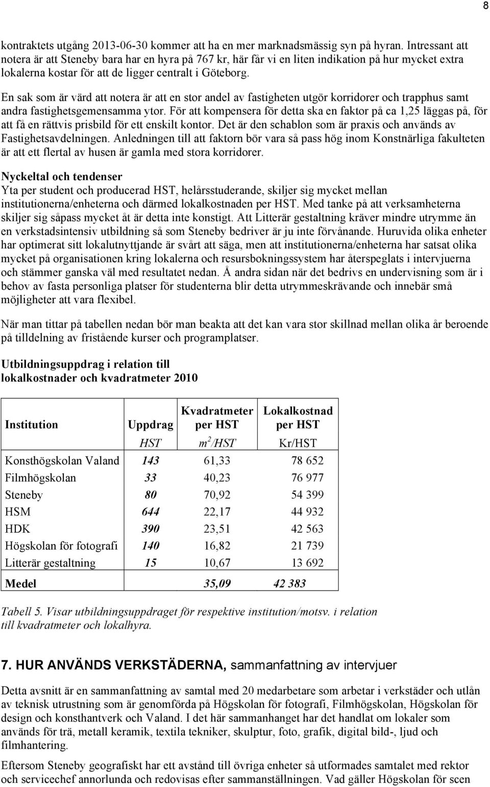 En sak som är värd att notera är att en stor andel av fastigheten utgör korridorer och trapphus samt andra fastighetsgemensamma ytor.