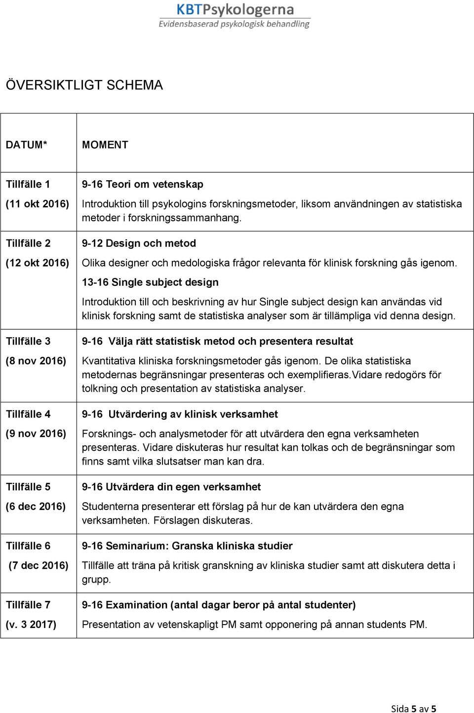 9-12 Design och metod Olika designer och medologiska frågor relevanta för klinisk forskning gås igenom.