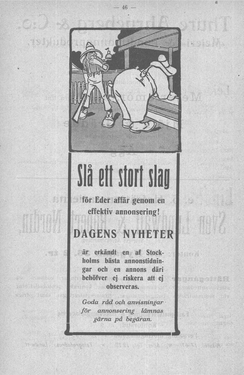är, erkändt en af, Stockholms bästa annonstidnlngar och en